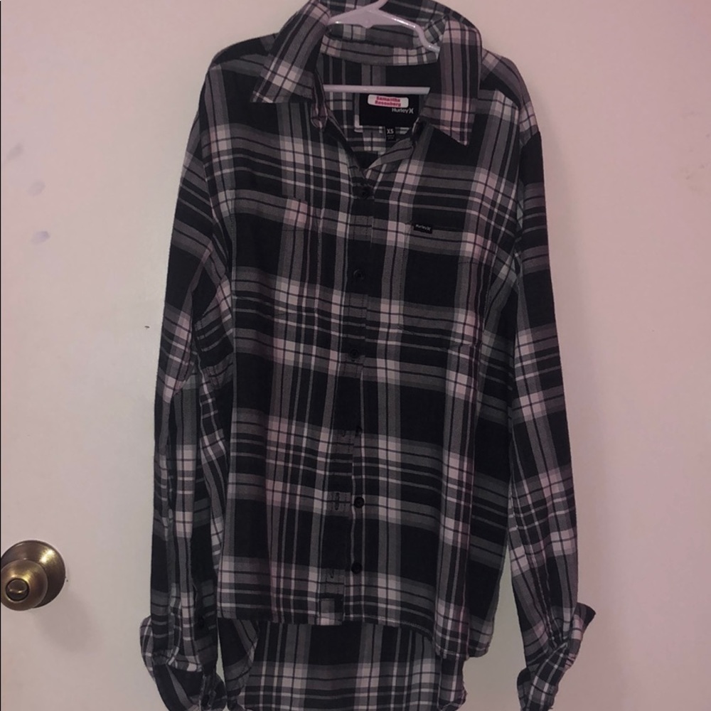 Hurley plaid shirt